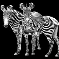 Zebra Overlap - Howard Hunt